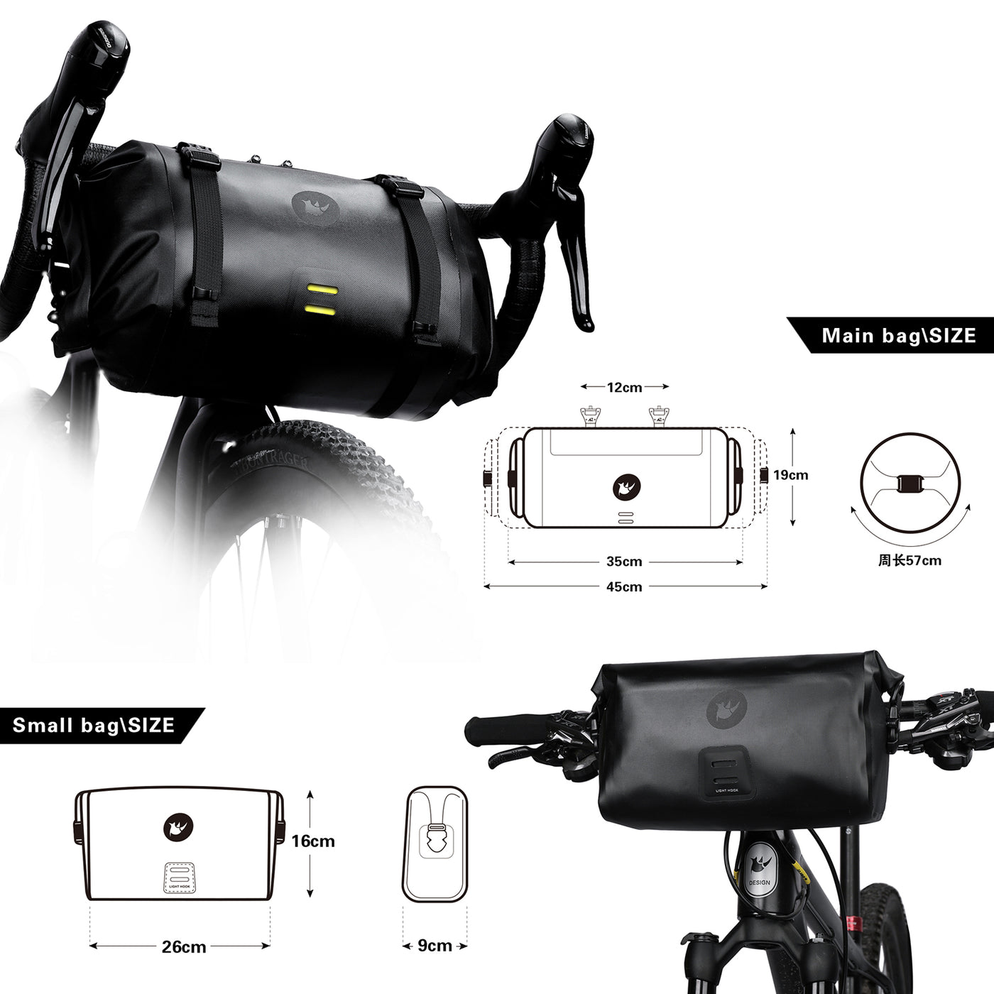 Rhinowalk MTB Waterproof Bikepacking