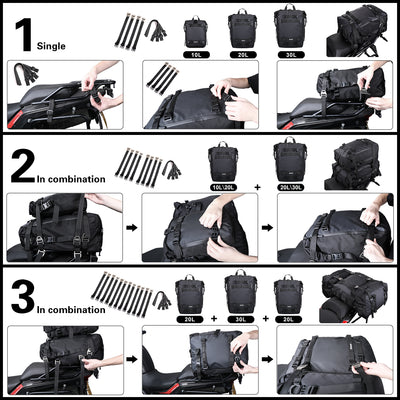 20 Liter Moto Tail Pack